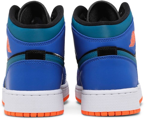 Air Jordan 1 Mid GS 'Racer Blue' 2020 Anak-Anak 554725-440 Details for Air Jordan 1 Mid GS 'Racer Blue' 2020 Anak-Anak 554725-440