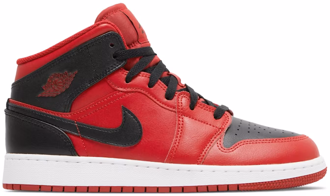 (Tingkat Sekolah) Air Jordan 1 Mid 'Reverse Bred' 554725-660 Buy (Tingkat Sekolah) Air Jordan 1 Mid 'Reverse Bred' 554725-660