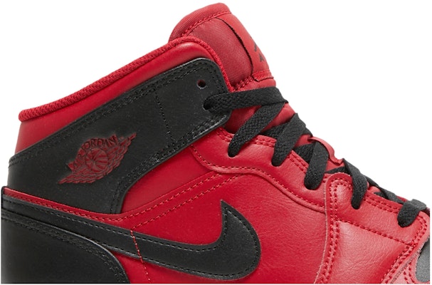 (Tingkat Sekolah) Air Jordan 1 Mid 'Reverse Bred' 554725-660 Order (Tingkat Sekolah) Air Jordan 1 Mid 'Reverse Bred' 554725-660