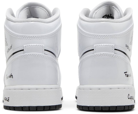 (Grade School) Air Jordan 1 Mid 'Schematic' DQ1864-100 Details for (Grade School) Air Jordan 1 Mid 'Schematic' DQ1864-100