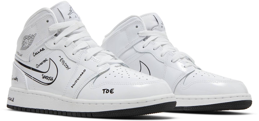 (Grade School) Air Jordan 1 Mid 'Schematic' DQ1864-100 Cheap (Grade School) Air Jordan 1 Mid 'Schematic' DQ1864-100