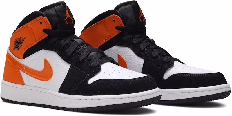 Grade School Air Jordan 1 Mid Shattered Backboard 554725 058
