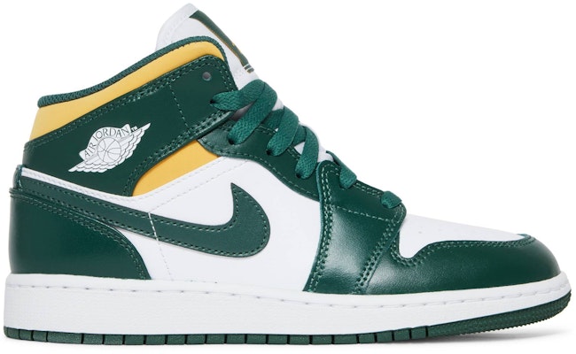 (Grade School) Air Jordan 1 Mid 'Sonics' 2021 554725-371 Buy (Grade School) Air Jordan 1 Mid 'Sonics' 2021 554725-371