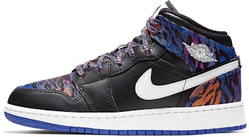 (Grade School) Air Jordan 1 Mid 'Tiger Print' AV5174-005 (Grade School) Air Jordan 1 Mid 'Tiger Print' AV5174-005