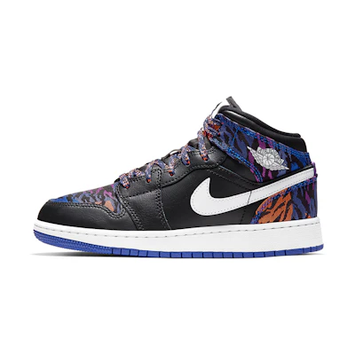(GS) Jordan 1 Mid 'Tiger Print'