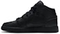 (Akar Sekolah) Air Jordan 1 Mid 'Triple Black' 2020 554725-091