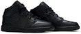 (Akar Sekolah) Air Jordan 1 Mid 'Triple Black' 2020 554725-091