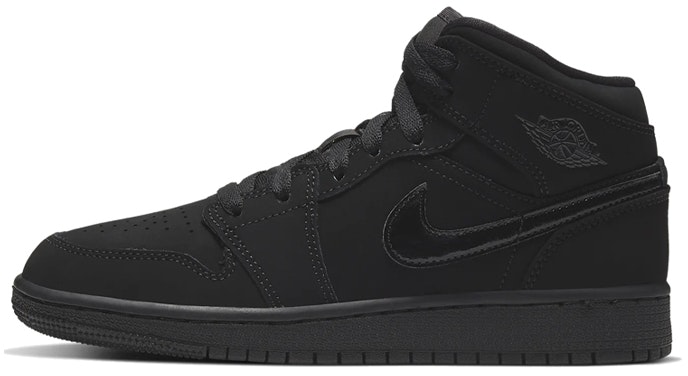 air-jordan-1-mid-triple-black-gs
