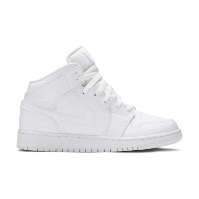 (GS) Jordan 1 Mid 'Triple White'