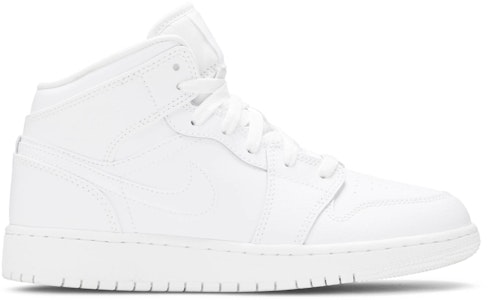 GS エアジョーダン1 MID トリプルホワイト 554725-126 Buy GS エアジョーダン1 MID トリプルホワイト 554725-126