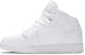 (Kanak-Kanak) Air Jordan 1 Mid 'Triple White' 554725-130
