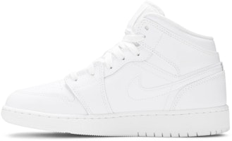 (Aniño) Air Jordan 1 Mid 'Triple White' 554725-126 Lookbook (Aniño) Air Jordan 1 Mid 'Triple White' 554725-126