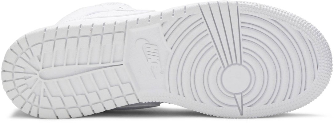 (Kanak-Kanak) Air Jordan 1 Mid 'Triple White' 554725-130 Shop (Kanak-Kanak) Air Jordan 1 Mid 'Triple White' 554725-130