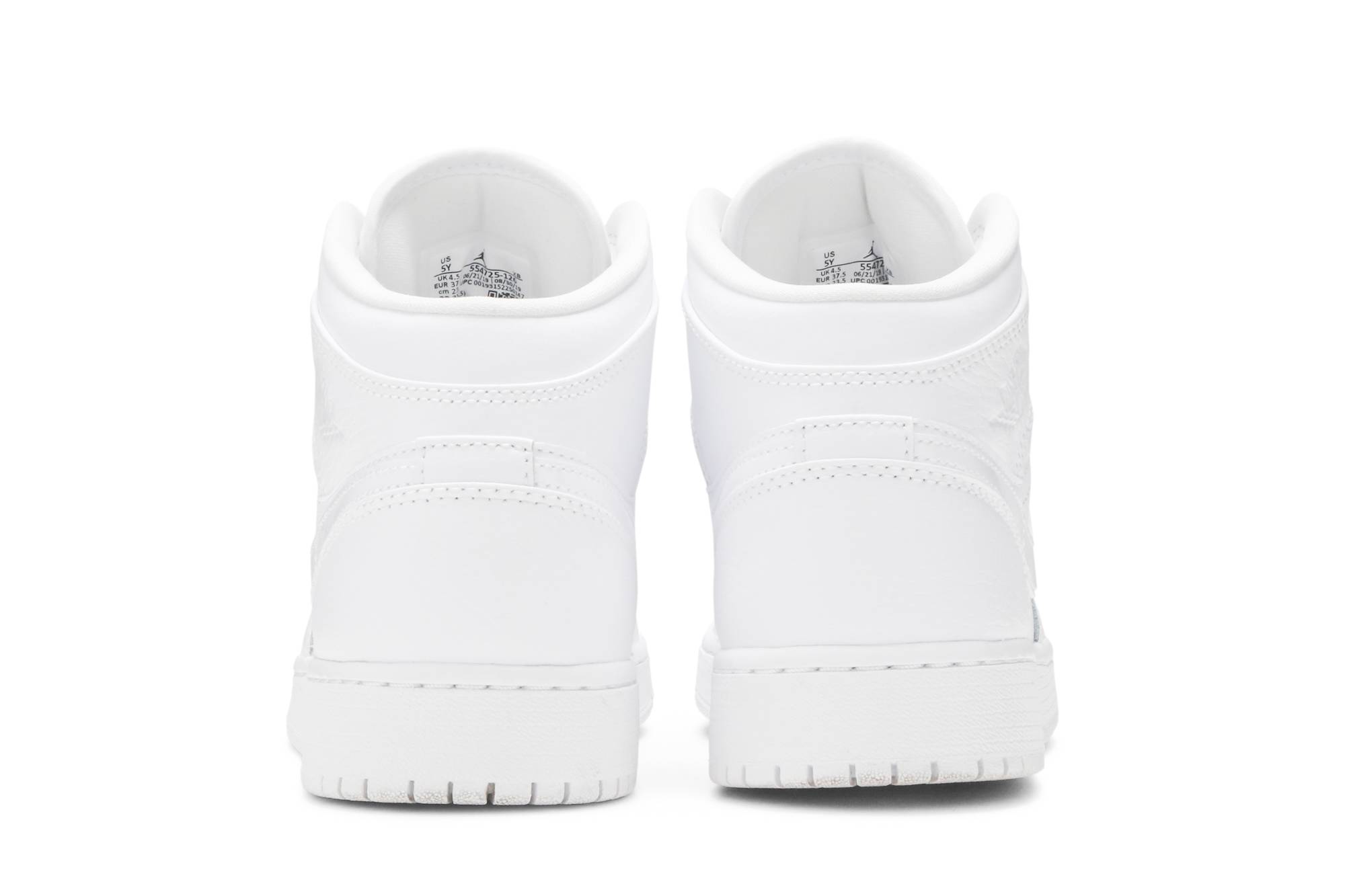 Details for (Aniño) Air Jordan 1 Mid 'Triple White' 554725-126