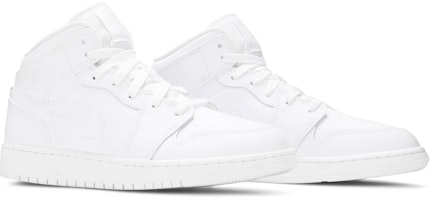 (Aniño) Air Jordan 1 Mid 'Triple White' 554725-126 Cheap (Aniño) Air Jordan 1 Mid 'Triple White' 554725-126