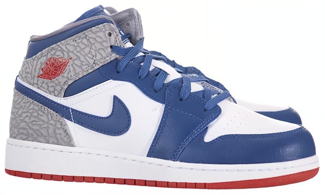 (Año Escolar) Air Jordan 1 Mid 'Azul Verdadero' 554725-107 Order (Año Escolar) Air Jordan 1 Mid 'Azul Verdadero' 554725-107
