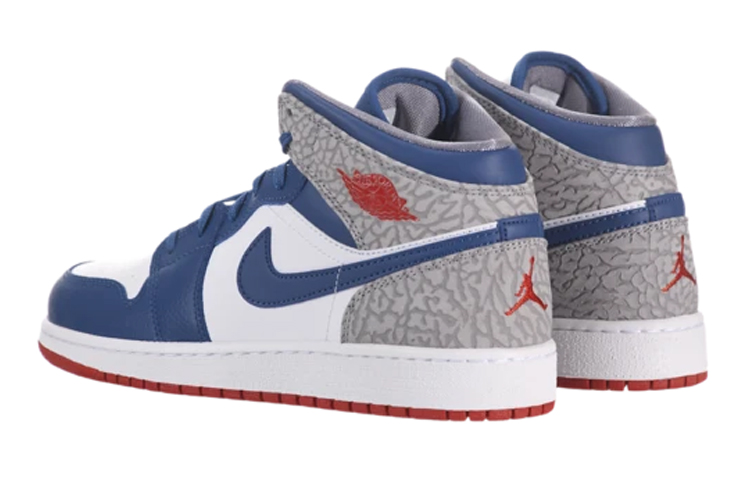 Purchase (Año Escolar) Air Jordan 1 Mid 'Azul Verdadero' 554725-107