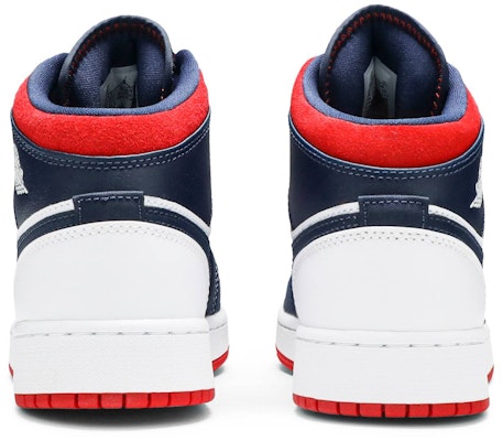 (小童款) Air Jordan 1 Mid '美国奥运' BQ6931-104 Details for (小童款) Air Jordan 1 Mid '美国奥运' BQ6931-104