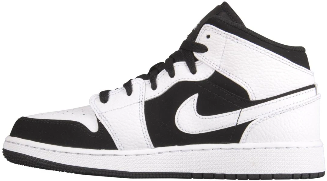 air-jordan-1-mid-white-black-gs