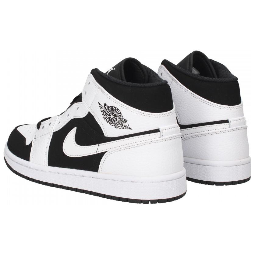 Lookbook Air Jordan 1 Mid 'Putih Hitam' (Grade School) 554725-113