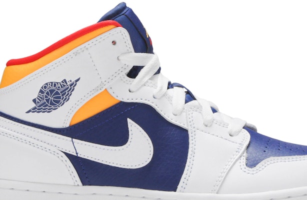 (大童款) Air Jordan 1 Mid '白色深蓝' 554725-131 Order (大童款) Air Jordan 1 Mid '白色深蓝' 554725-131