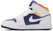 Lookbook (大童款) Air Jordan 1 Mid '白色深蓝' 554725-131