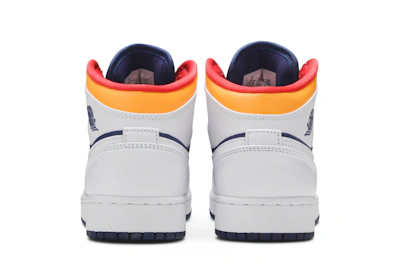 (Grade School) Air Jordan 1 Mid 'White Deep Royal Blue' 554725-131