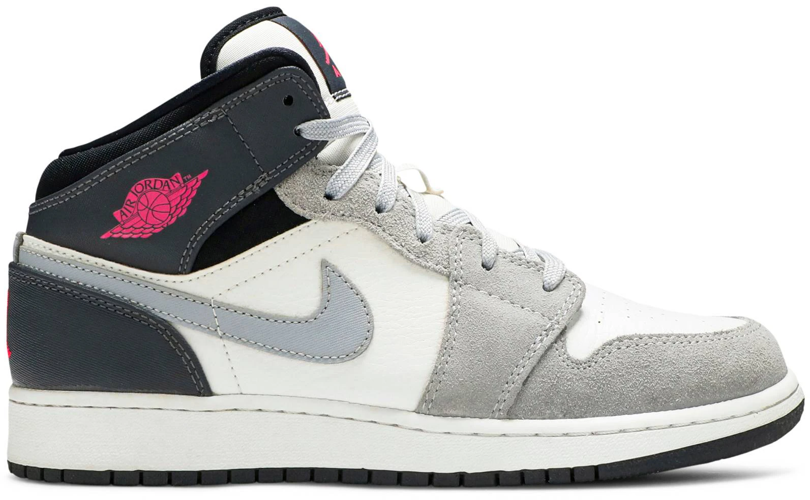 Air jordan 1 mid 2025 white grey