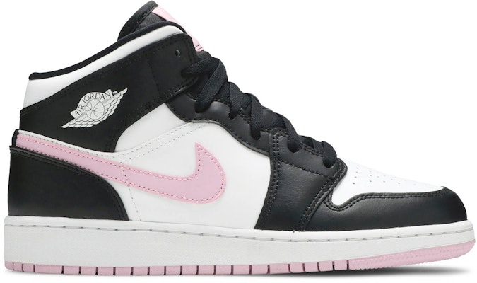 (Grade School) Air Jordan 1 Mid 'White Light Arctic Pink' 555112-103 Buy (Grade School) Air Jordan 1 Mid 'White Light Arctic Pink' 555112-103