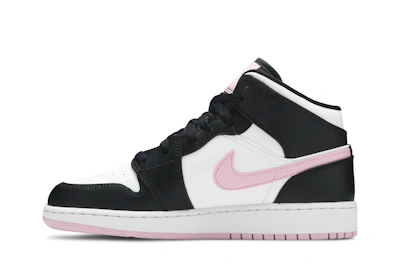 (Grade School) Air Jordan 1 Mid 'White Light Arctic Pink' 555112-103