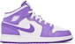 (Kanak-Kanak) Air Jordan 1 Mid 'Putih Ungu' DQ8423-511
