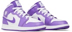 Cheap (Kanak-Kanak) Air Jordan 1 Mid 'Putih Ungu' DQ8423-511