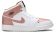Buy (GS) 에어 조던 1 미드 '화이트 로즈 골드' 555112-190