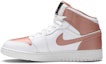 Lookbook (GS) 에어 조던 1 미드 '화이트 로즈 골드' 555112-190