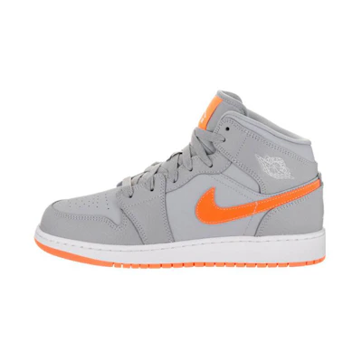 (GS) Jordan 1 Mid 'Wolf Grey Bright Citrus'
