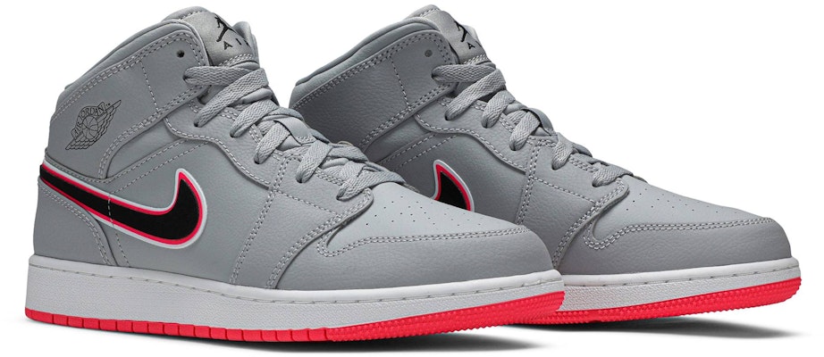 (Grade School) Air Jordan 1 Mid 'Wolf Grey Pink' 555112-060 Cheap (Grade School) Air Jordan 1 Mid 'Wolf Grey Pink' 555112-060