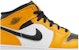 (Kanak-Kanak) Air Jordan 1 Mid 'Yellow Toe' Kuning Tumit 554725-701