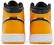 Details for (Kanak-Kanak) Air Jordan 1 Mid 'Yellow Toe' Kuning Tumit 554725-701
