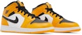 (Kanak-Kanak) Air Jordan 1 Mid 'Yellow Toe' Kuning Tumit 554725-701