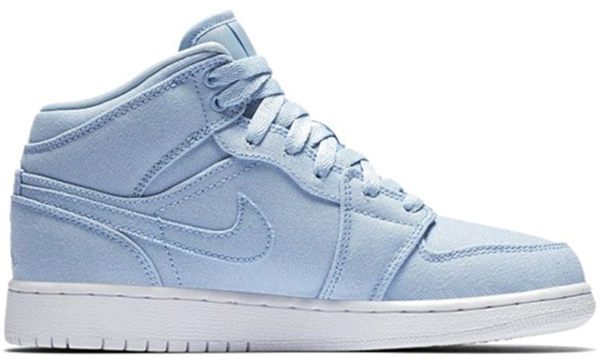 (Grade School) Air Jordan 1 Mid BG 'Easter Blue' 554725-425 Order (Grade School) Air Jordan 1 Mid BG 'Easter Blue' 554725-425