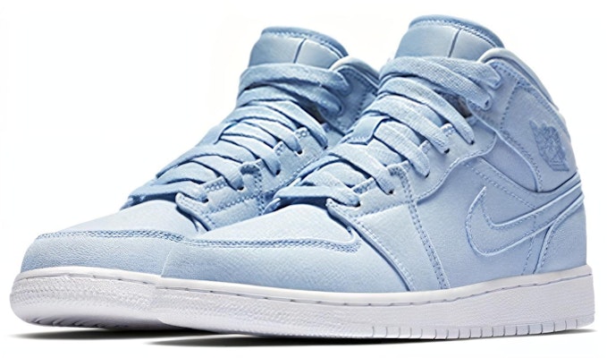 (Grade School) Air Jordan 1 Mid BG 'Easter Blue' 554725-425 Lookbook (Grade School) Air Jordan 1 Mid BG 'Easter Blue' 554725-425