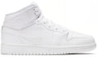 Order (Anak-Anak) Air Jordan 1 Mid BG 'Putih Polos' 554725-129