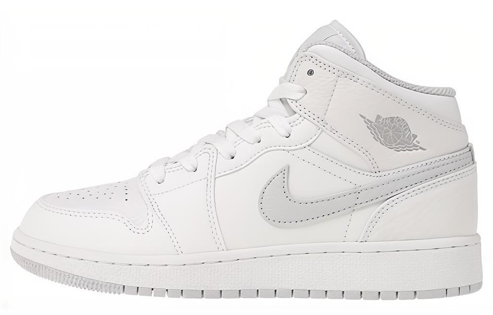 Buy （大童）Air Jordan 1 Mid BG '白金' 554725-108