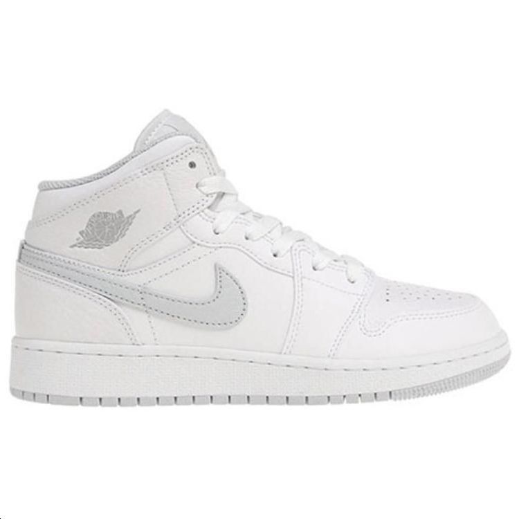 Order （大童）Air Jordan 1 Mid BG '白金' 554725-108