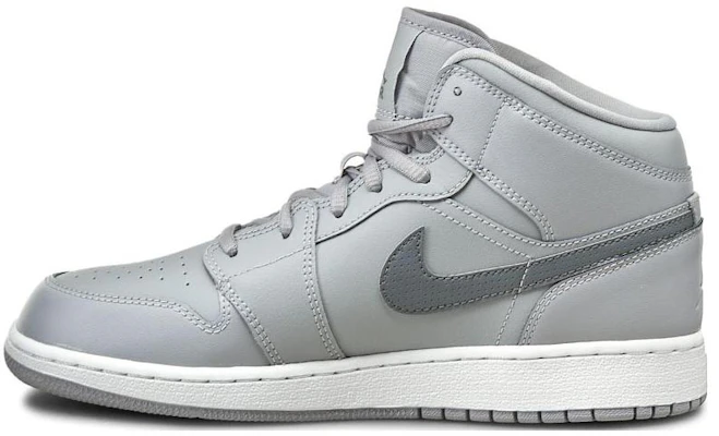 (小學年齡)Air Jordan 1 Mid BG 'Wolf Grey' 554725-033 Buy (小學年齡)Air Jordan 1 Mid BG 'Wolf Grey' 554725-033