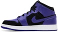 Lookbook (Academia) Air Jordan 1 Mid Negro Dark Concord 554725-051