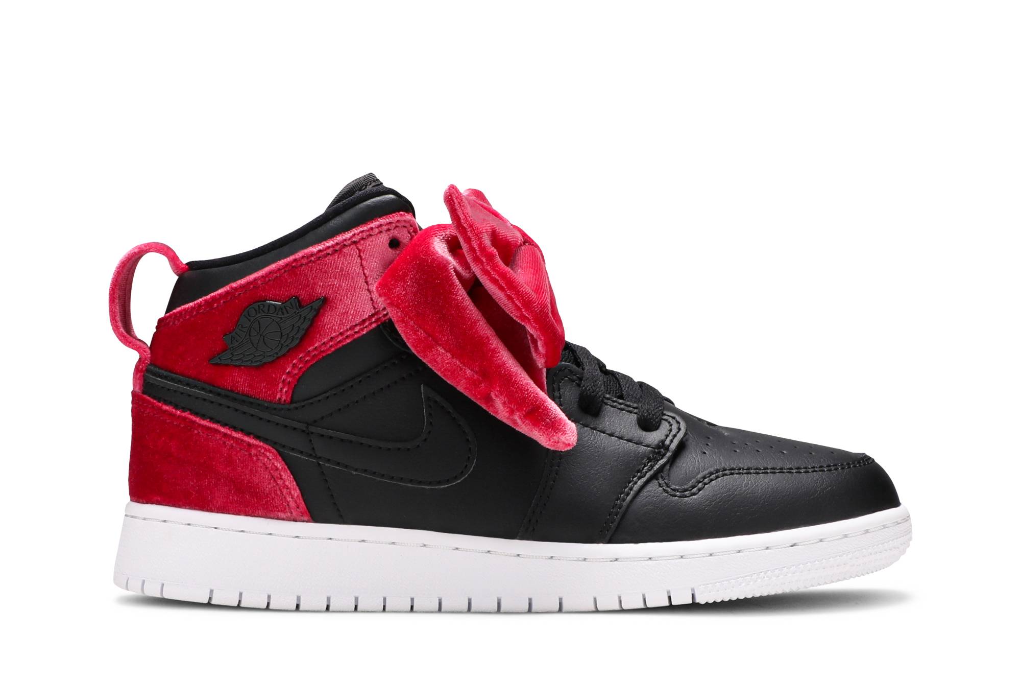 (Grade School) Air Jordan 1 Mid Bow XLD 'Noble Red' CK5678-006