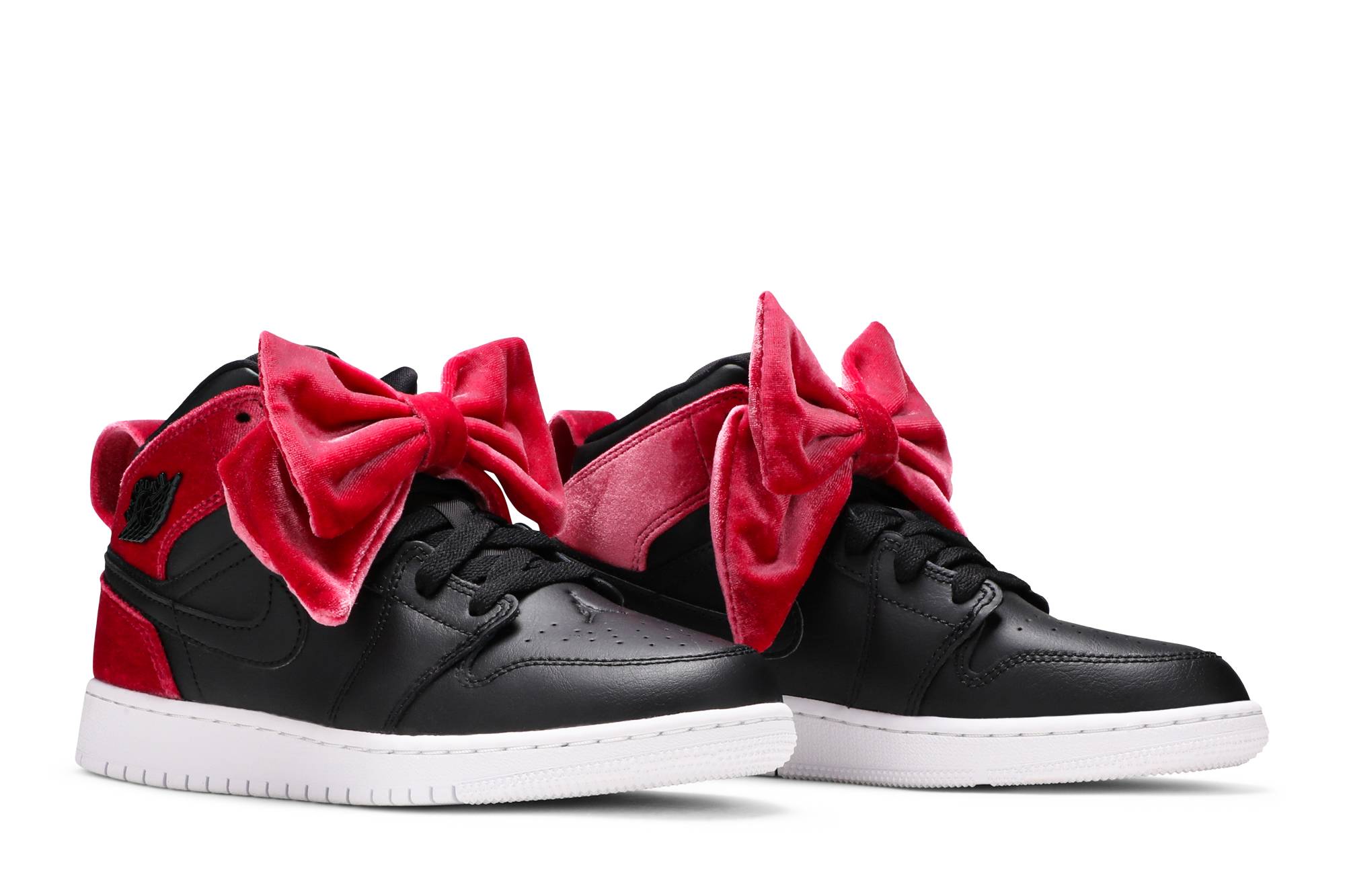 Cheap （大童款）Air Jordan 1 Mid Bow XLD 'Noble Red' CK5678-006