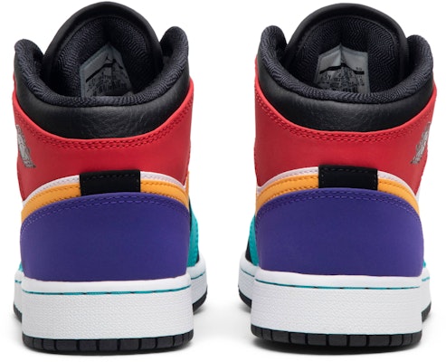 (Perempuan Sekolah Rendah) Air Jordan 1 Mid Bred Multi ‘Warna 554725-125 Details for (Perempuan Sekolah Rendah) Air Jordan 1 Mid Bred Multi ‘Warna 554725-125