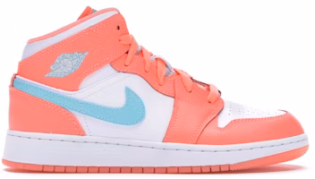(Grade School) Air Jordan 1 Mid GG 'Crimson Pulse' 555112-814 (Grade School) Air Jordan 1 Mid GG 'Crimson Pulse' 555112-814